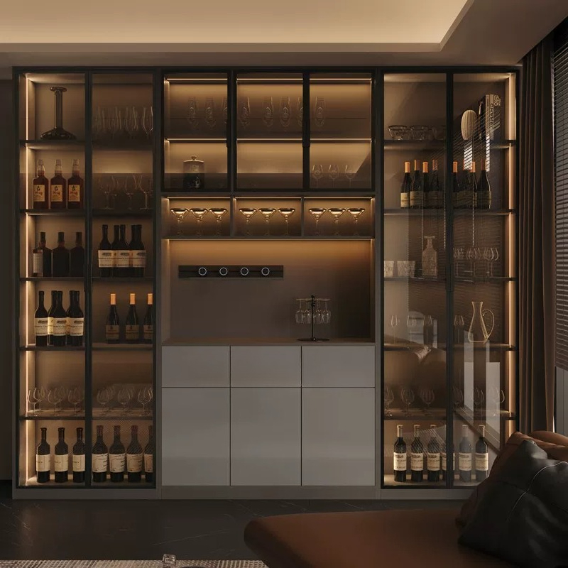 Wine & Beer Shop Photos - Light luxury Italian dining side wine