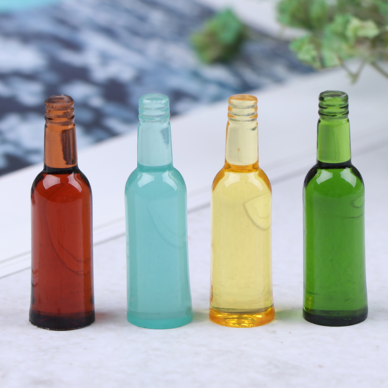 Wine Beer & More - 6pcs 1:12 Dollhouse Miniature Beer Wine