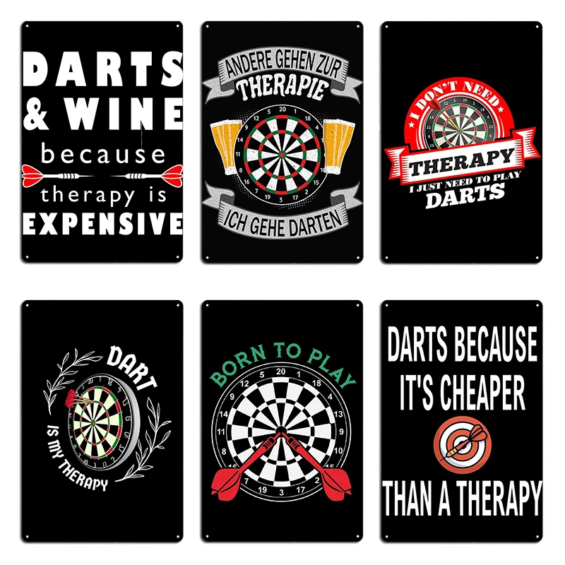 Wine Beer Europe - Darts beer therapy design saying gift