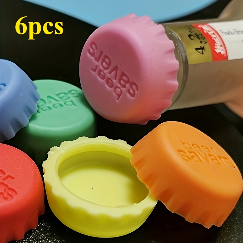 Wine Beer And More - 6pcs Set Reusable Silicone Bottle Caps