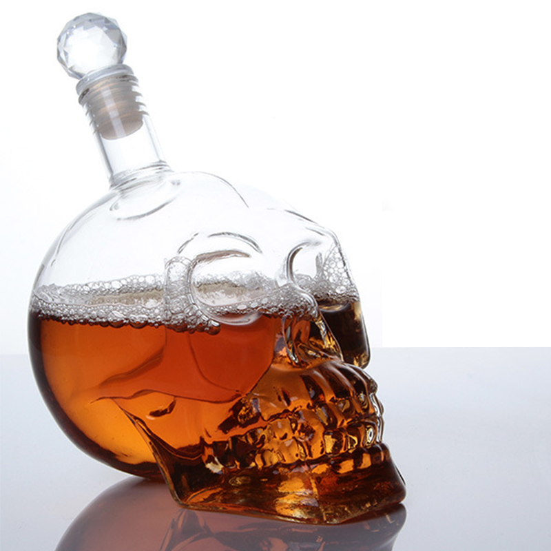 Wine Beer Spirits - Creative Skull Head Decanter Crystal Bottle