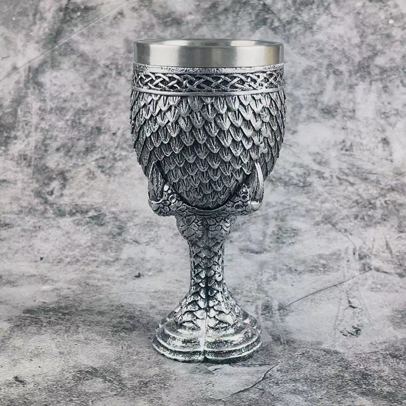 Wine Beer Europe - Gothic Wine Goblet, Chalice GOT, Grey