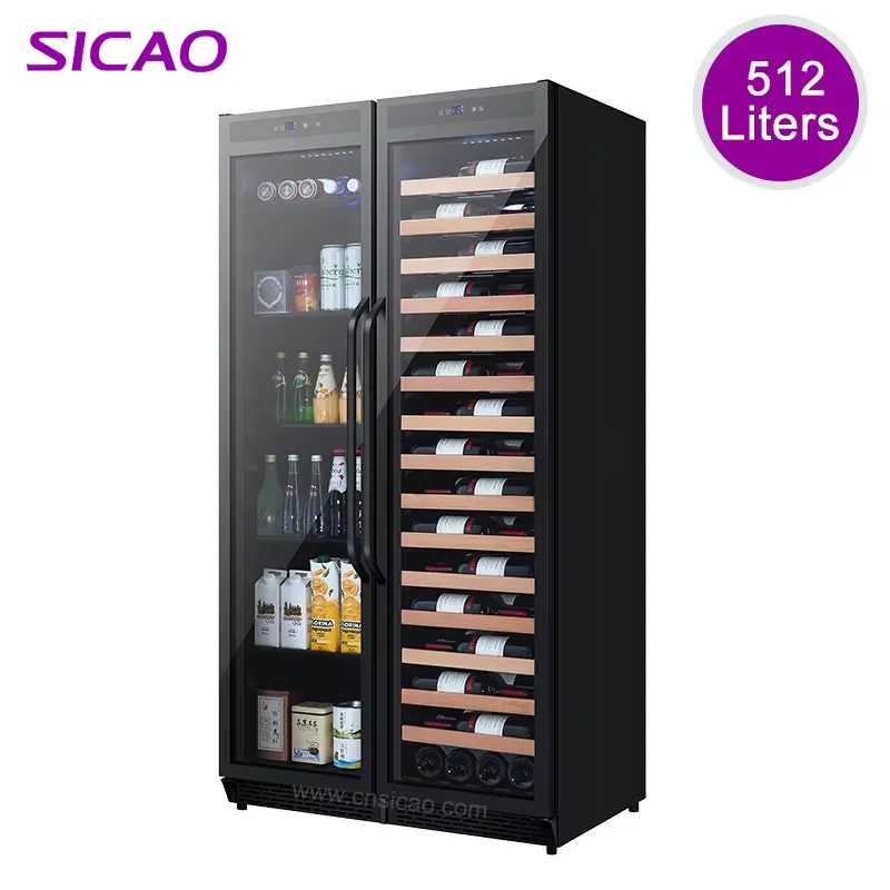 Wine With Beer Mix - Built In Beverage Fridge Double Door