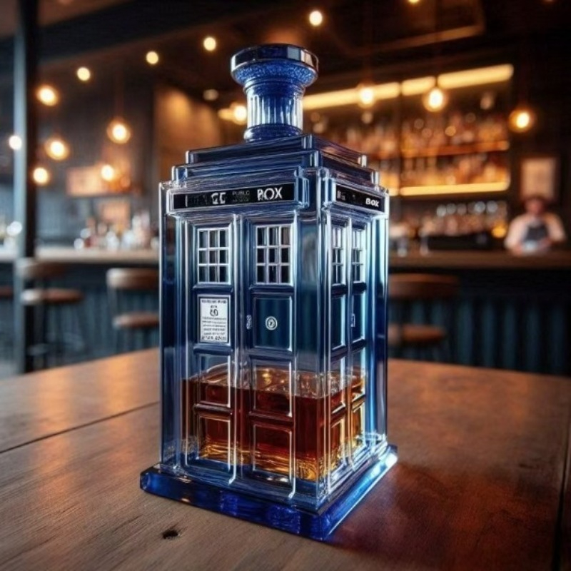 Wine Beer The Whiskey - Creative Phone Booth Decanter Wine Pourer