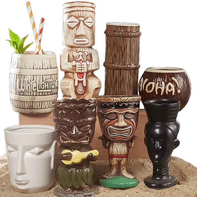 60 Type Hawaiian Tiki Mug Cera - огляд і ціна Wine Beer Cocktail