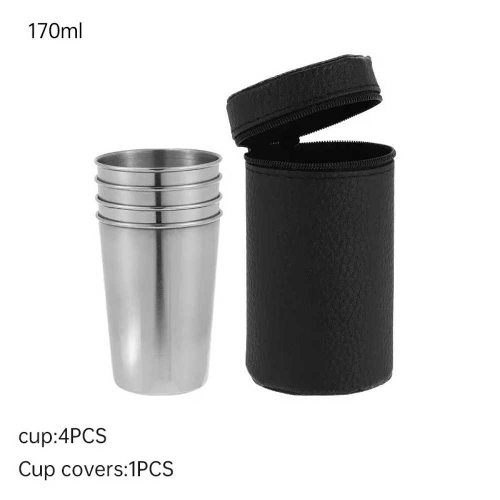 4Pcs Portable Stainless Steel  - огляд і ціна Whisky Beer And Wine