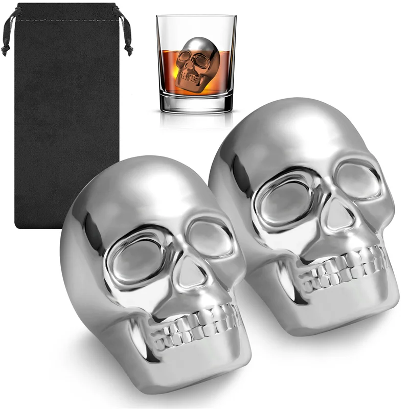 Reusable 2 Skeleton Head Whisk - огляд і ціна Wine Beer The Whiskey