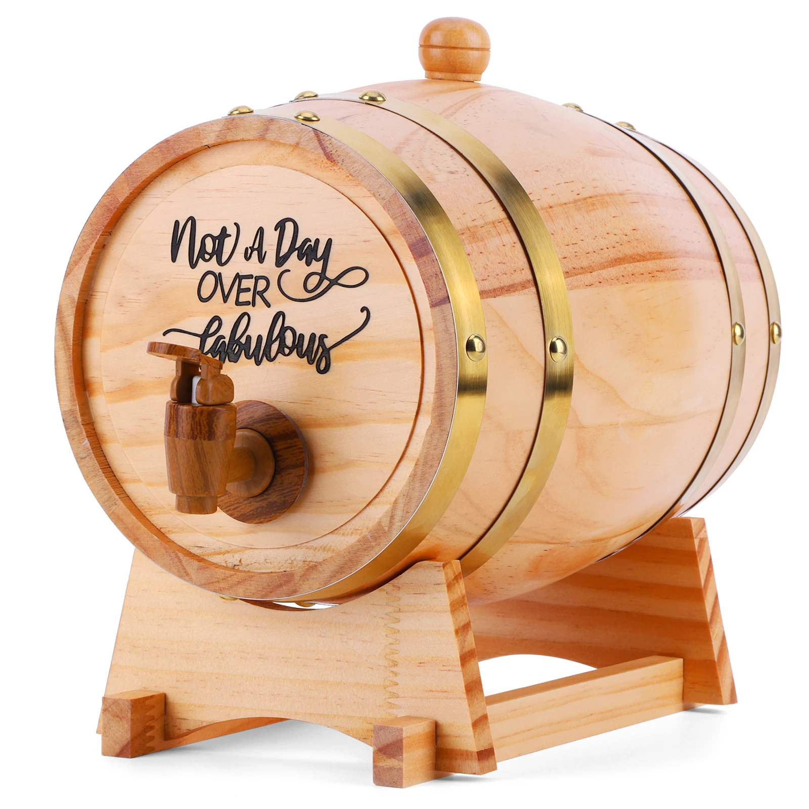 3L Wooden Whiskey Barrel with  - огляд і ціна Wine Beer The Whiskey