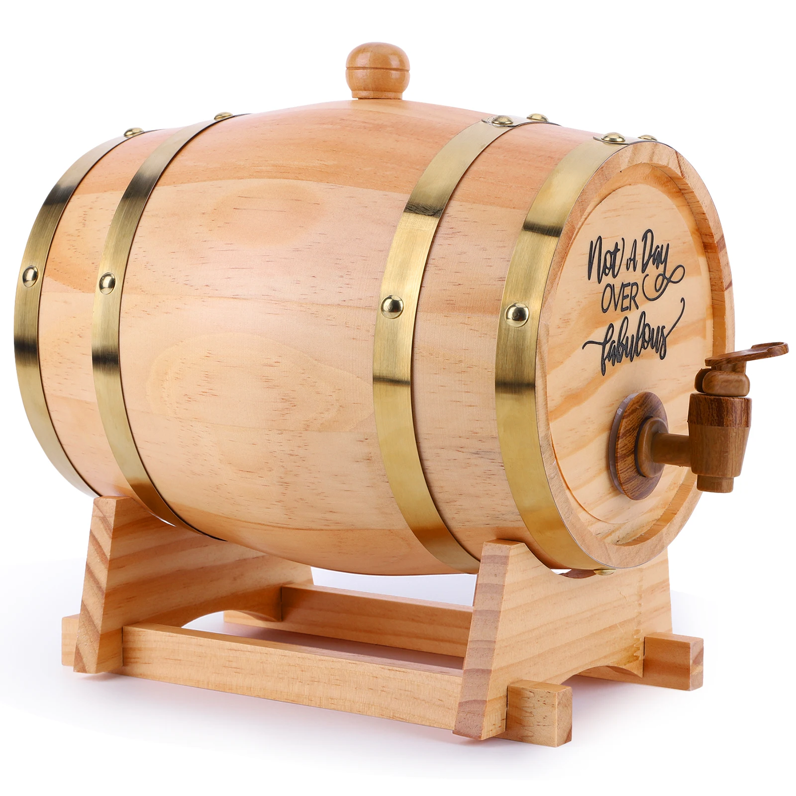 3L Wooden Whiskey Barrel with  - огляд і ціна Wine Beer The Whiskey