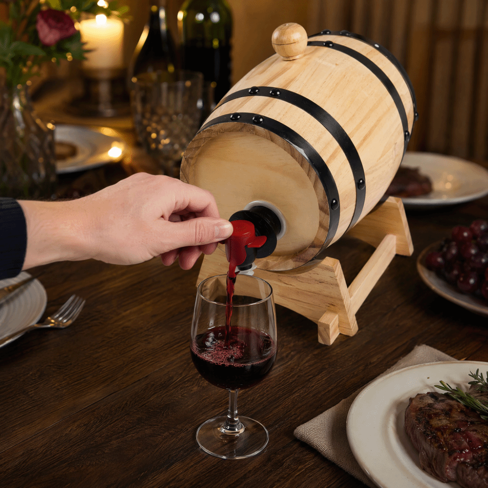 7 piece Vintage Pine Wood Wine - огляд і ціна Wine Beer The Whiskey