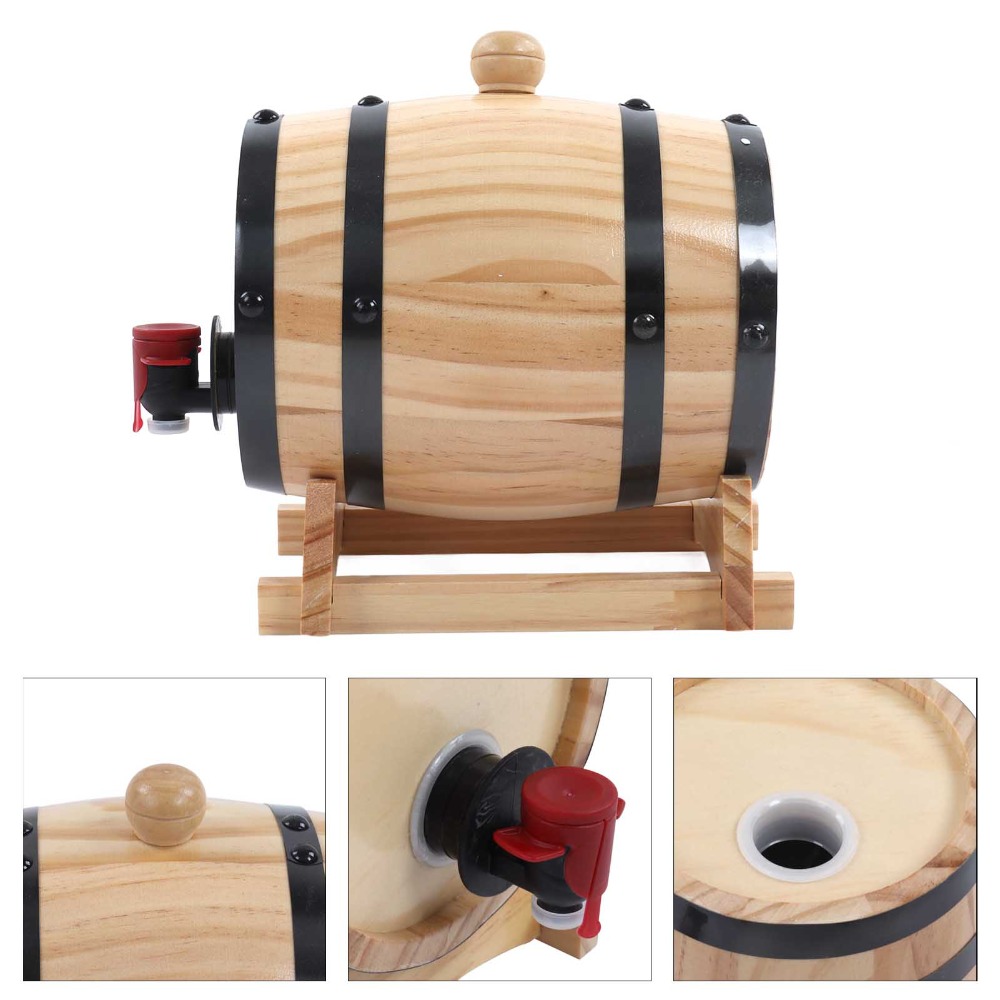 7 piece Vintage Pine Wood Wine - огляд і ціна Wine Beer The Whiskey