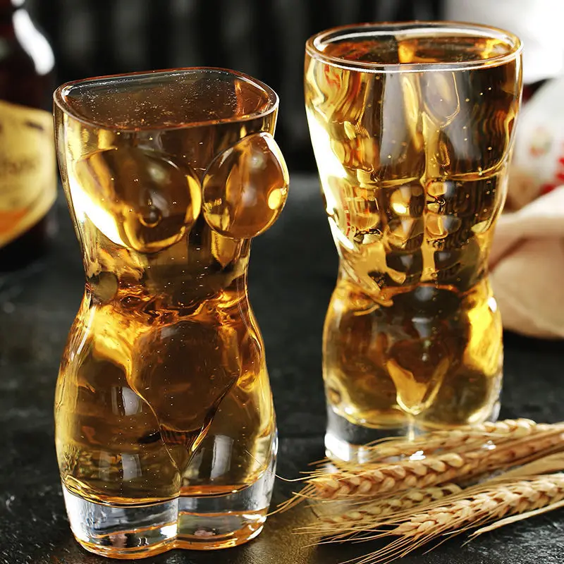 Creative Beer Glasses Body Art - огляд і ціна Wine Beer Mixed Drinks