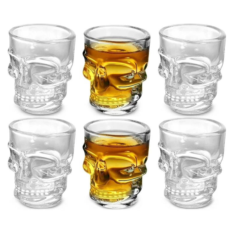 1/2Pcs Skull Head Shot Glass C - огляд і ціна Whisky Beer And Wine