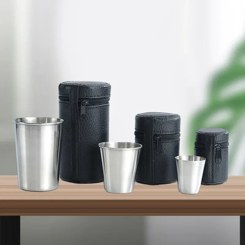 4Pcs Outdoor Travel Stainless  - огляд і ціна Whisky Beer And Wine