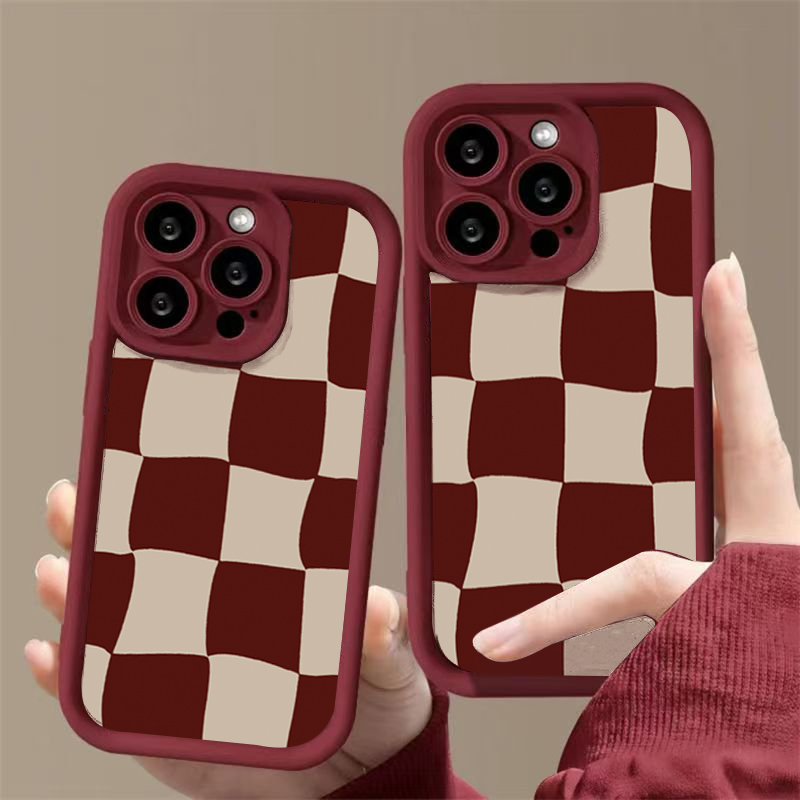 Wine Red Deform Grid Pattern P - огляд і ціна Wine & Beer Shop Photos