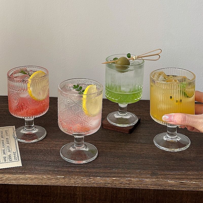 4pcs Set Vintage Embossed Mixe - огляд і ціна Wine Beer Mixed Drinks