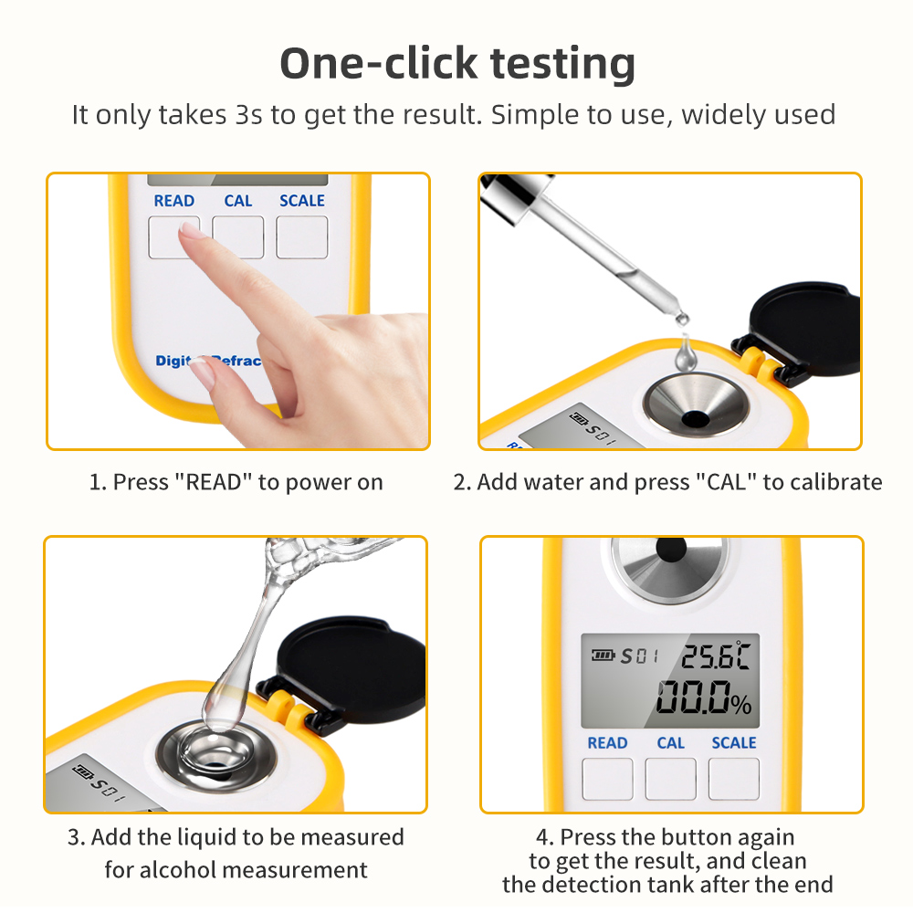 Digital Alcohol Refractometer  - огляд і ціна Wine Beer Spirits