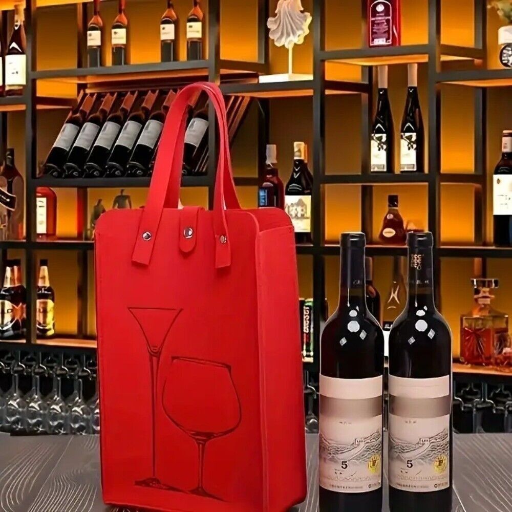 High Quality Felt Red Wine Bag - огляд і ціна Wine & Beer Shop Photos