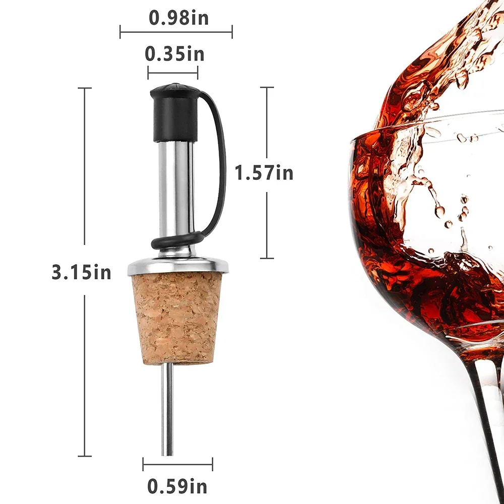 1PC Red Wine Cork Pourer Stain - огляд і ціна Wine Beer Spirits