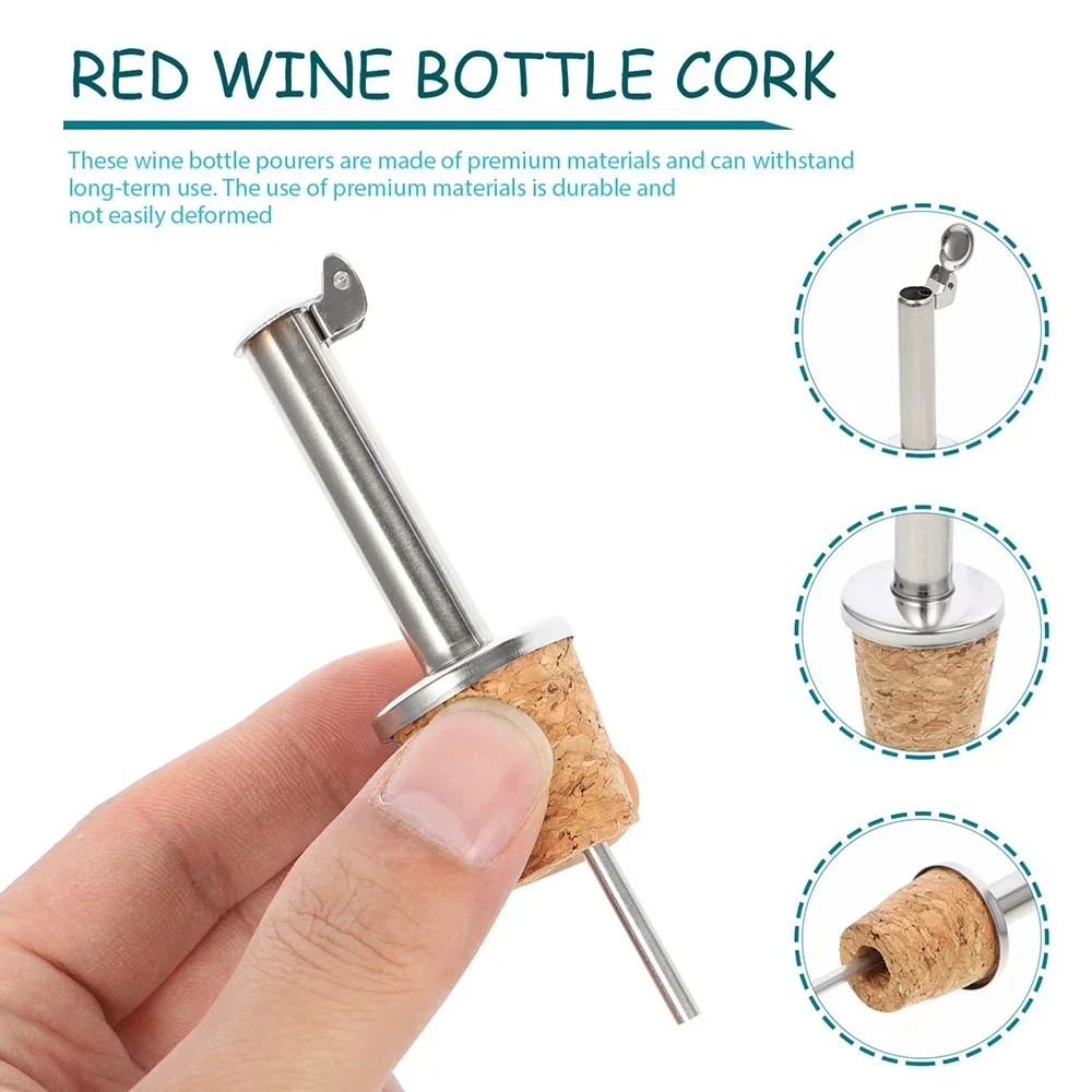 1PC Red Wine Cork Pourer Stain - огляд і ціна Wine Beer Spirits
