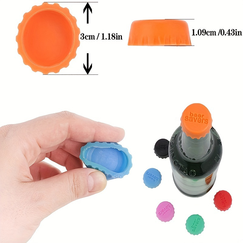 6pcs Set Reusable Silicone Bot - огляд і ціна Wine Beer And More