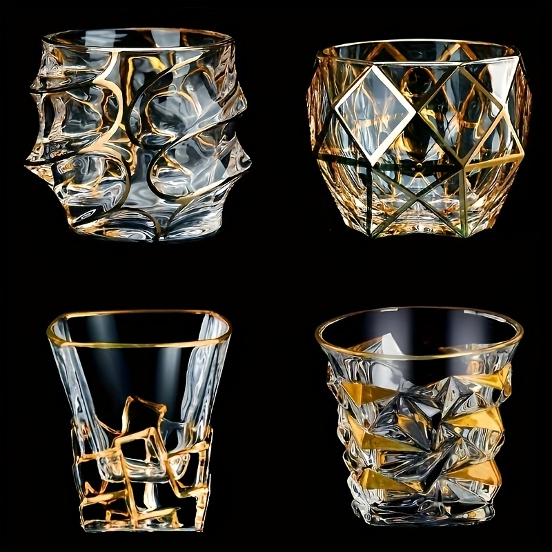Whiskey Glass Tumbler Golden L - огляд і ціна Whisky Beer And Wine