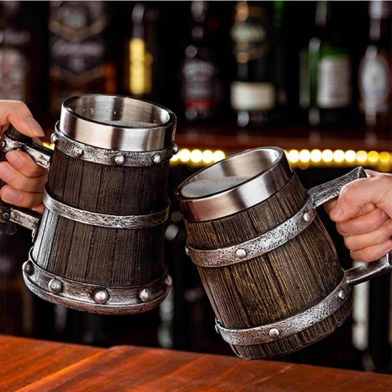 Viking Wood Style Beer Mug 600 - огляд і ціна Wine Beer Europe