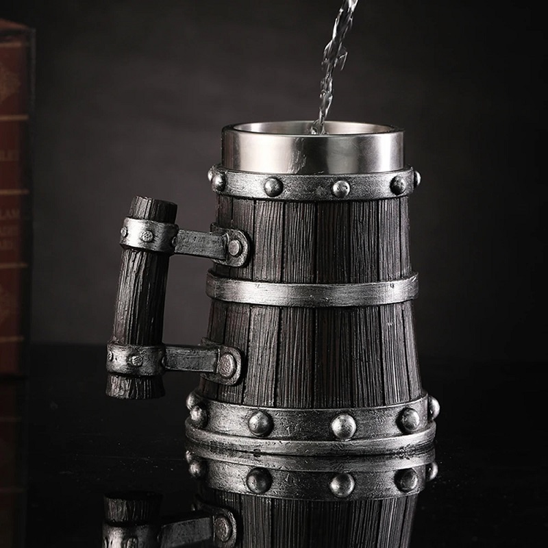 Viking Wood Style Beer Mug 600 - огляд і ціна Wine Beer Europe