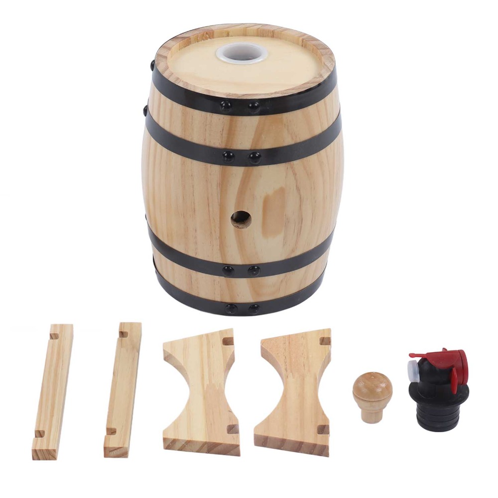 7 piece Vintage Pine Wood Wine - огляд і ціна Wine Beer The Whiskey
