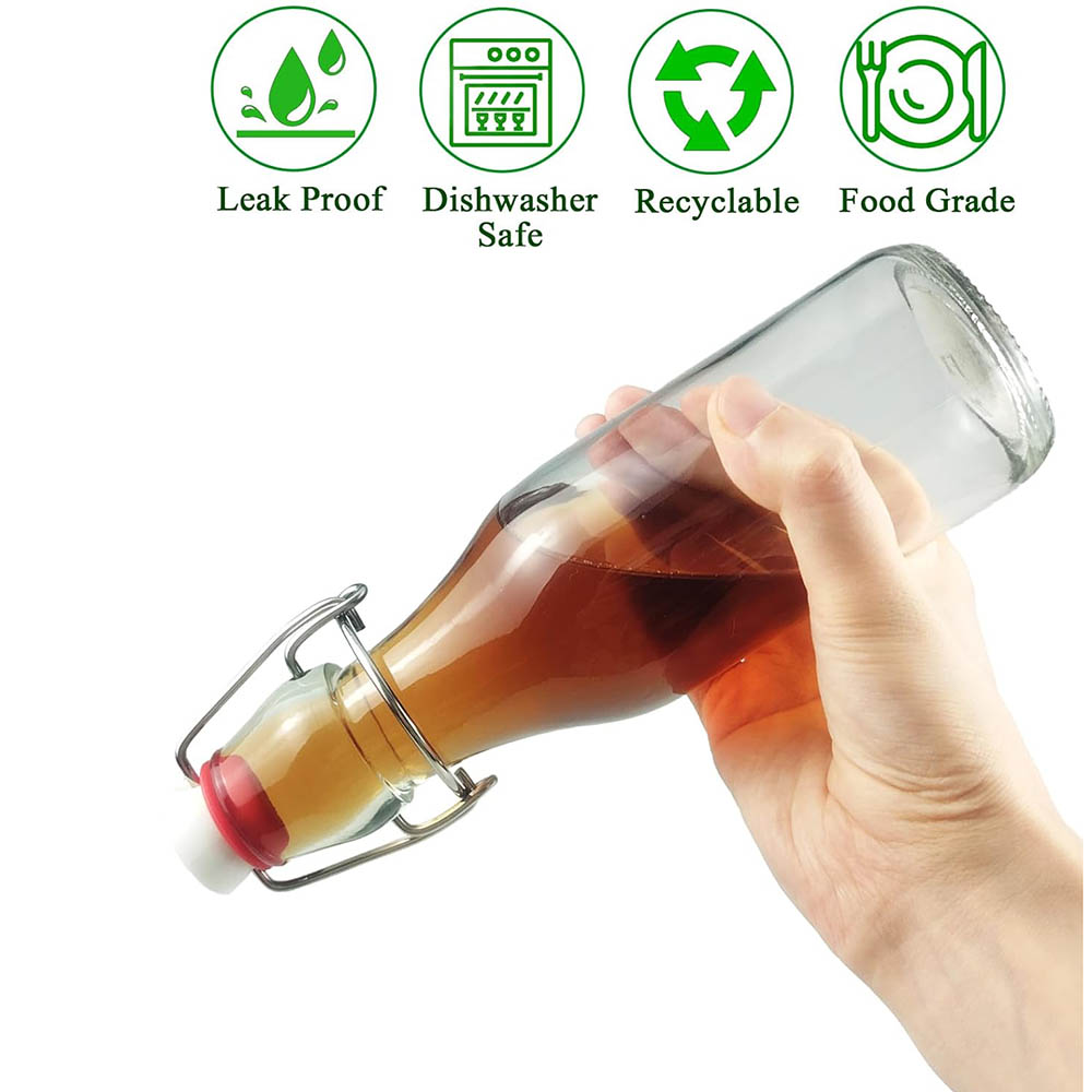 Swing Top Glass Bottles 8.5oz, - огляд і ціна Wine Beer Spirits