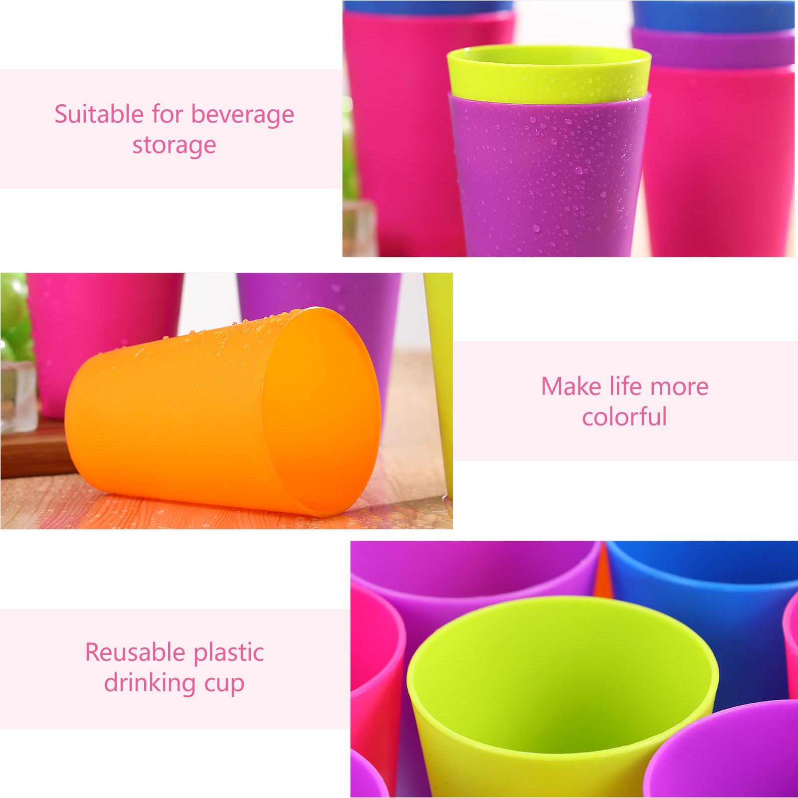 15Pcs Mixed Color Plastic Drin - огляд і ціна Wine Beer Mixed Drinks