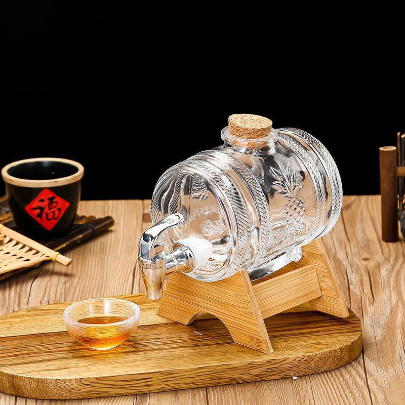 1L Glass Whiskey Barrel Wine B - огляд і ціна Wine Beer The Whiskey