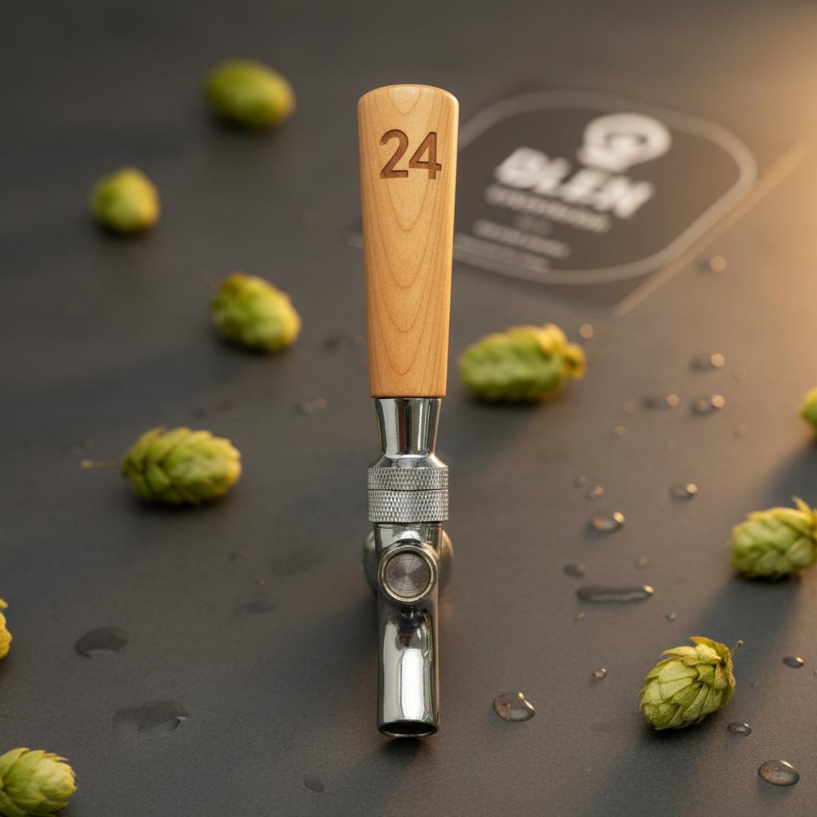 Short Wooden Beer Handle Solid - огляд і ціна Wine Beer & More