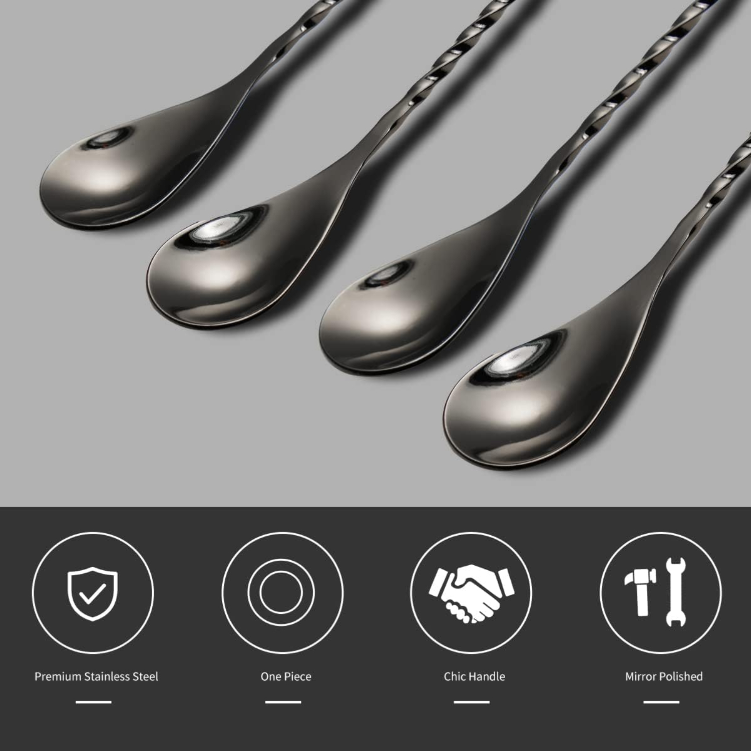 Cocktail Spoon Set of 2 - 12 I - огляд і ціна Wine With Beer Mix