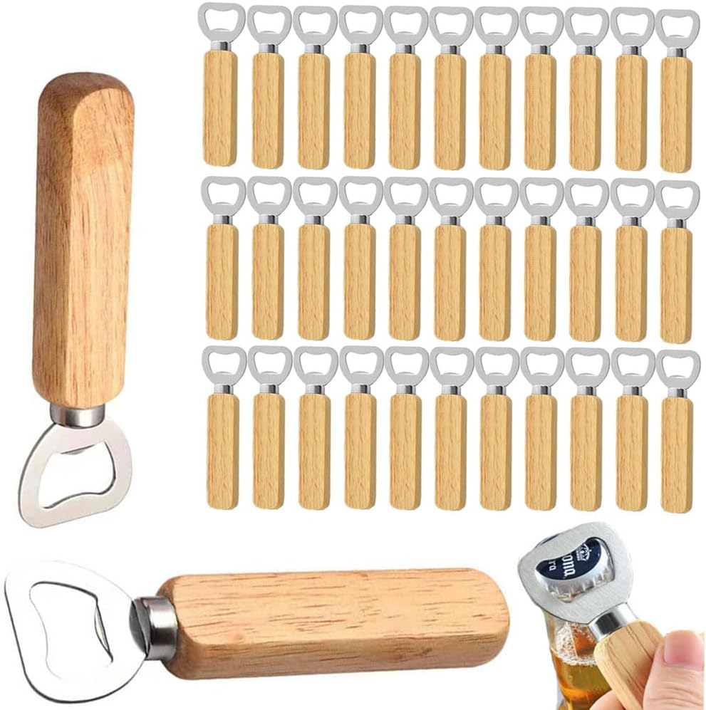 Wooden Bottle Opener Beer Can  - огляд і ціна Wine Beer Spirits