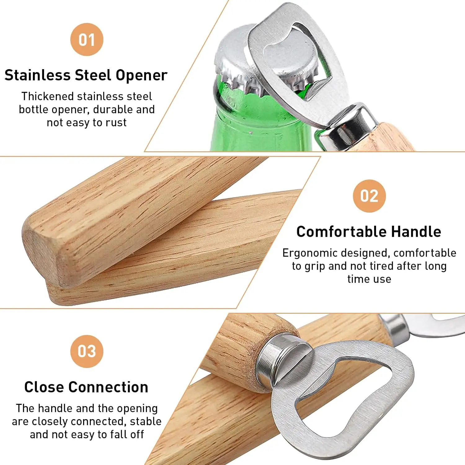 Wooden Bottle Opener Beer Can  - огляд і ціна Wine Beer Spirits